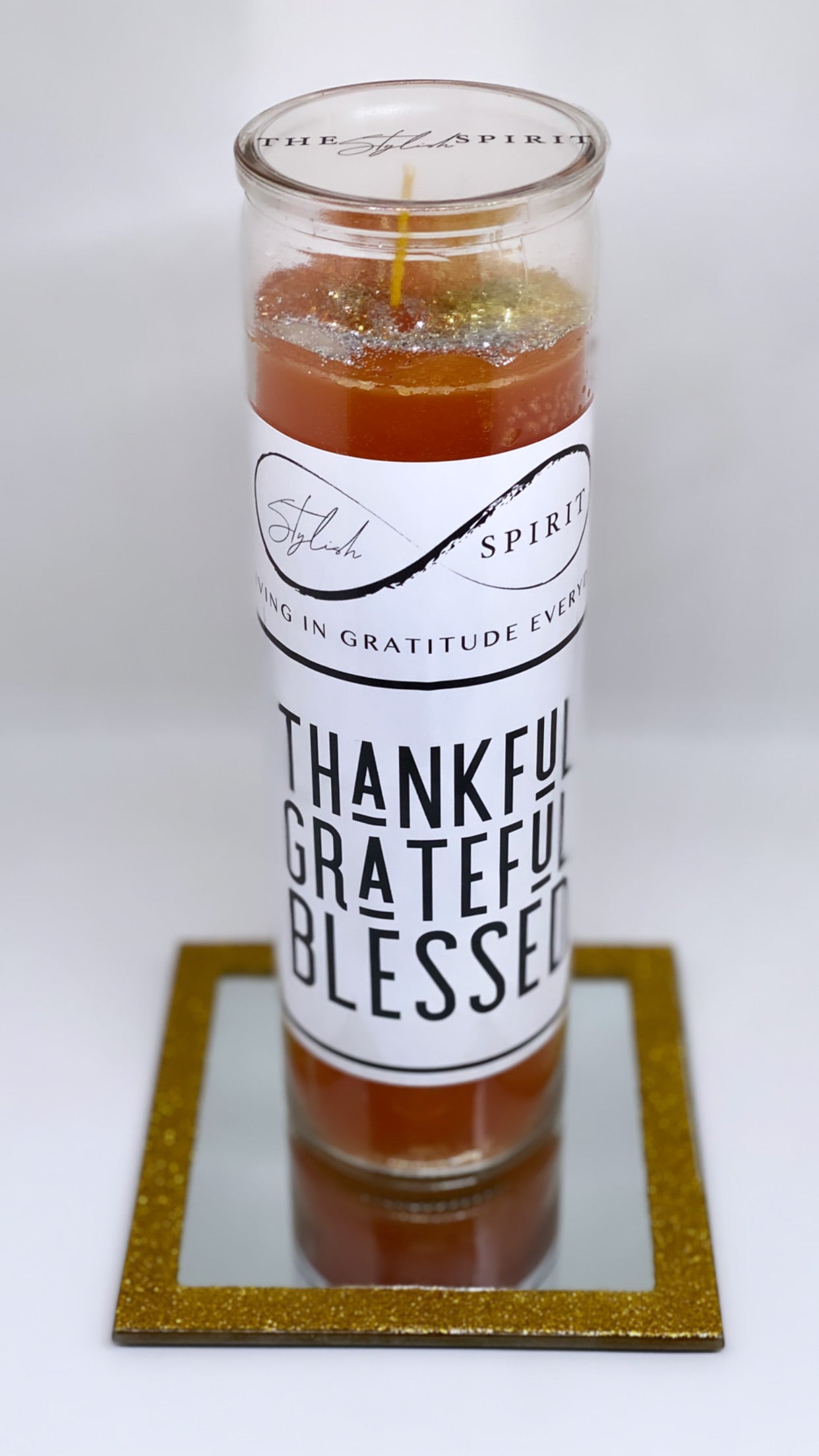 Thankful Grateful Blessed Intention Candle